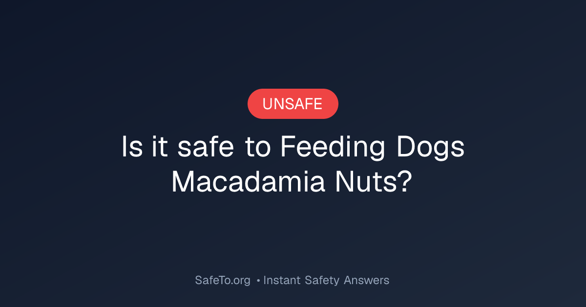 Is it Safe To Feeding Dogs Macadamia Nuts?